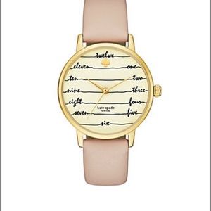 🆕 kate spade script watch, nude color